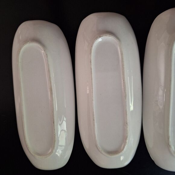 Bordallo Pinheiro White Ceramic Corn Cob Holders set of 4 Made in Portugal - Picture 7 of 12